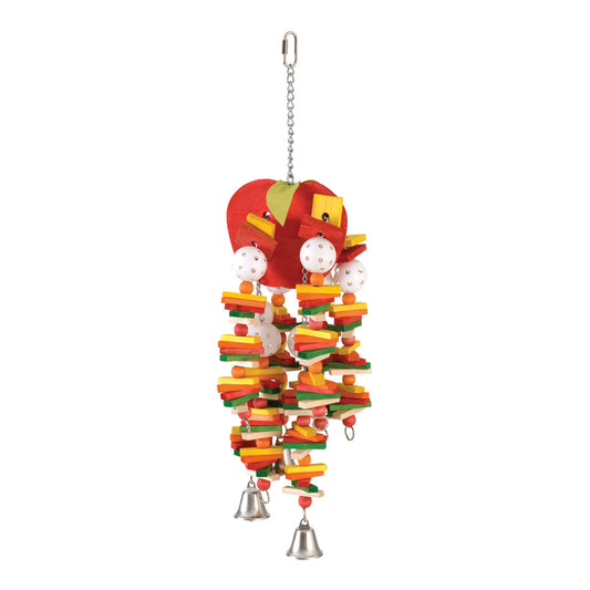 Large apple bird cage toy