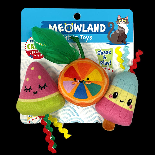 Meowland Summer Plush Catnip 3 pk