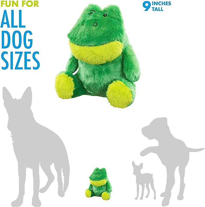 Hero Chuckles 2.0 Plush Frog with 3-in-1 Squeaker
