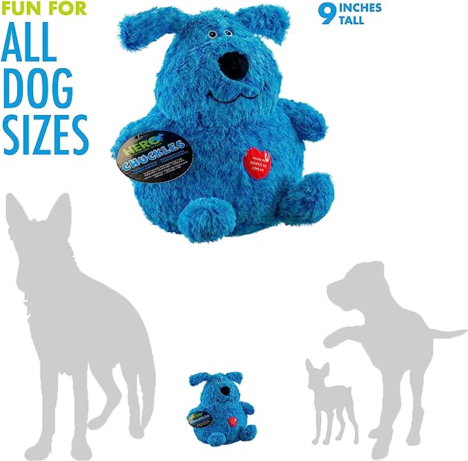 Hero Chuckles Bellies Plush Dog with 3-in-1 Squeaker