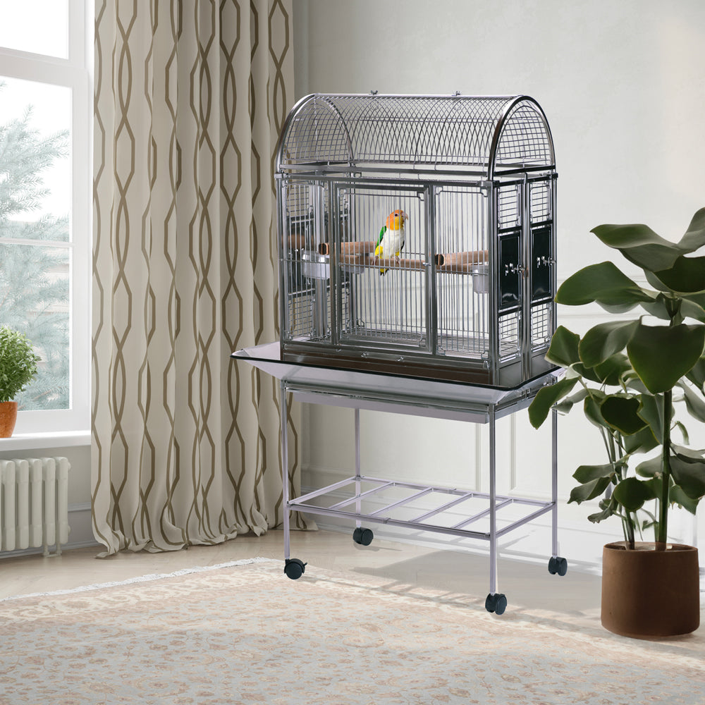 Folding Stainless Steel Ellicott Manor Bird Cage