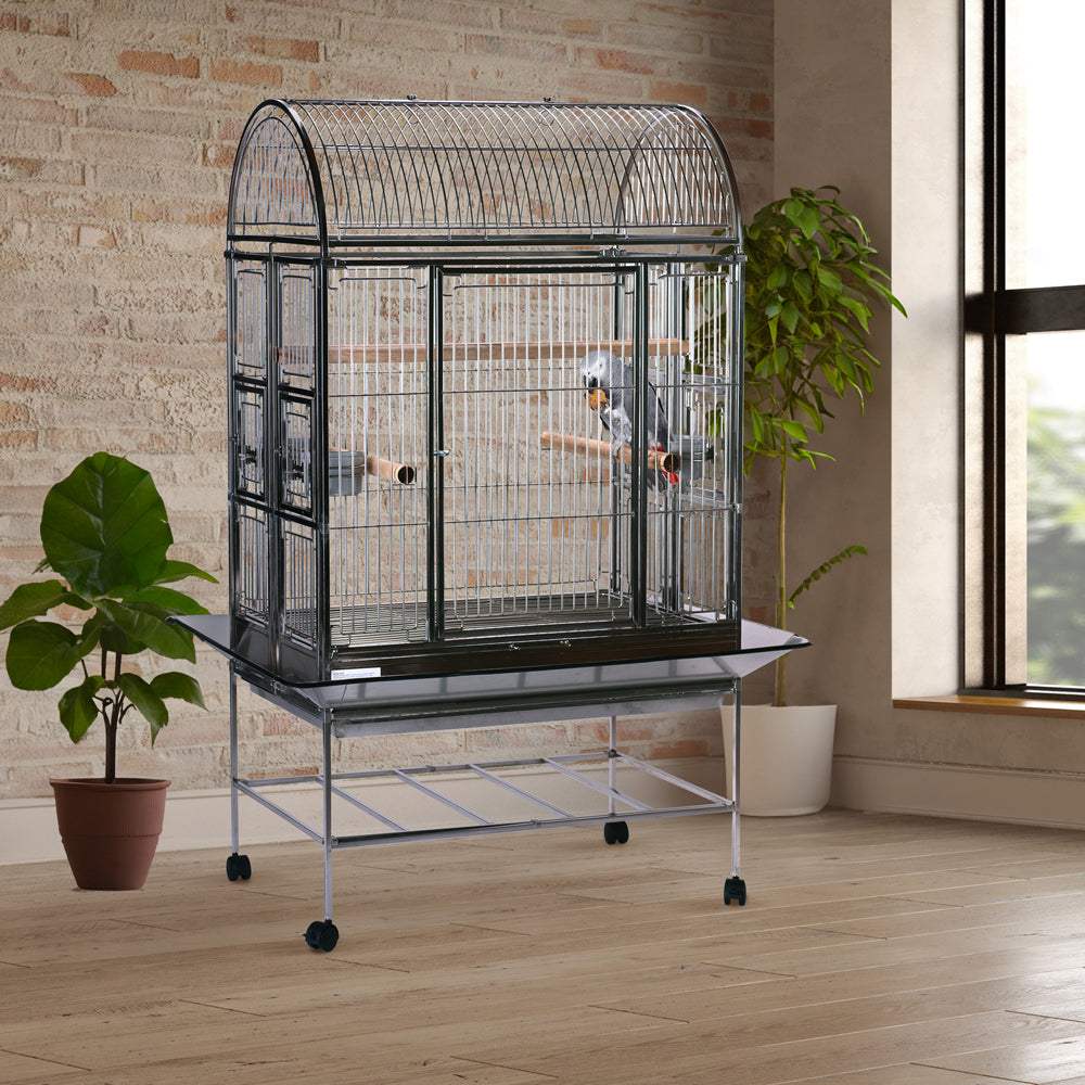 Folding Stainless Steel Chapel Bird Cage