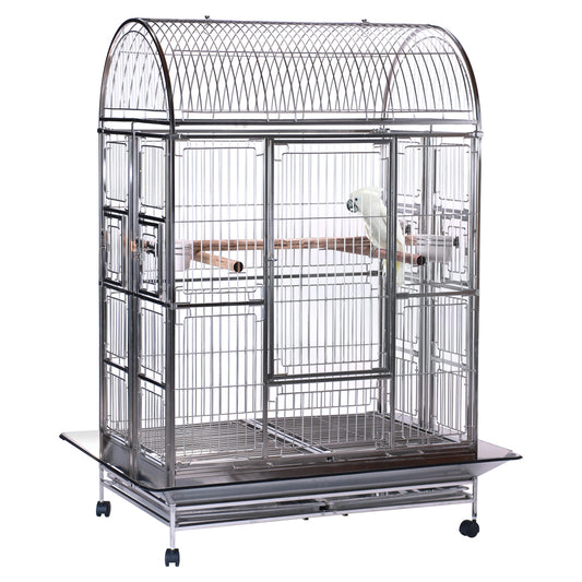 Folding Stainless Steel Alexandria Bird Cage