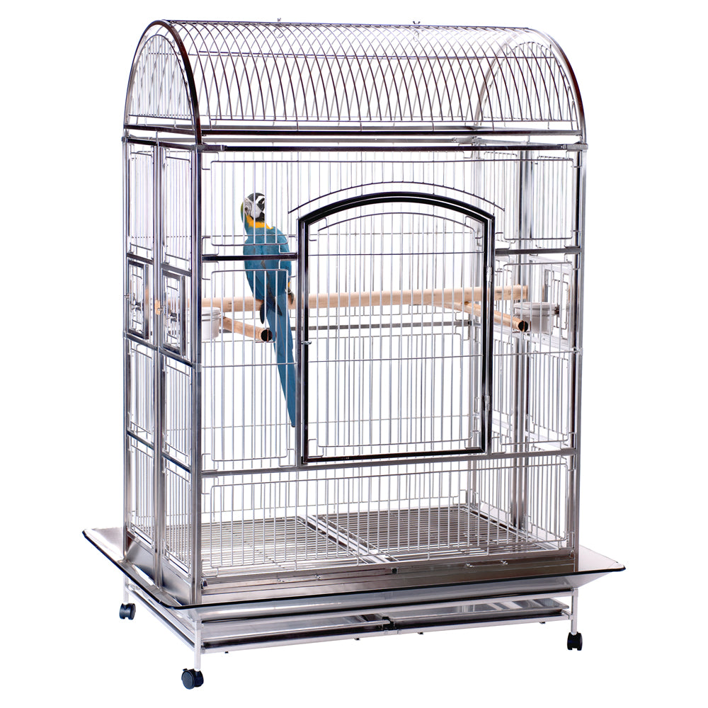Folding Stainless Steel Cathedral Bird Cage