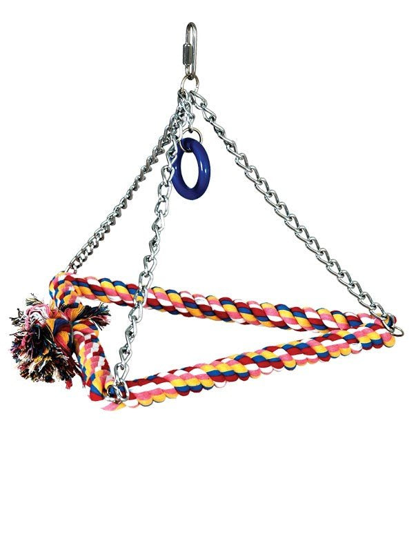 Cotton pyramid bird swing