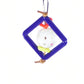 Rectangle shape hanging toy with plastic ball for birds
