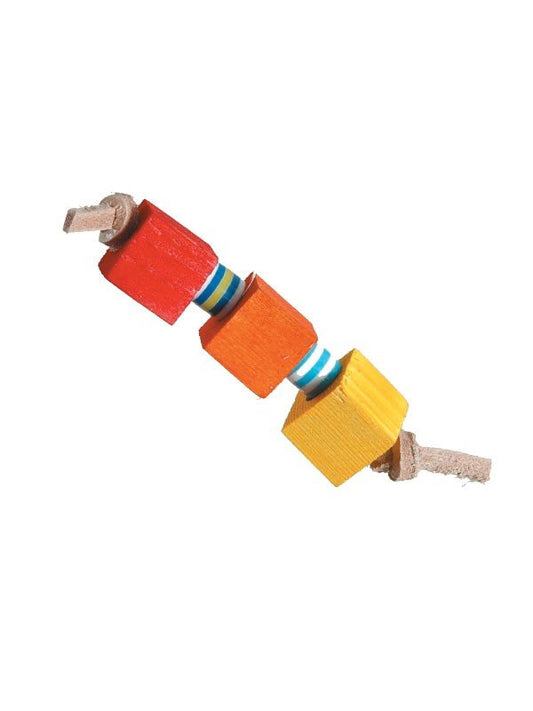 Blocks & beads bird toy