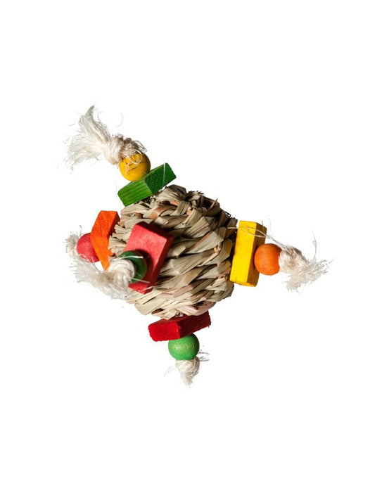 Hay Ball Foot Bird Toy