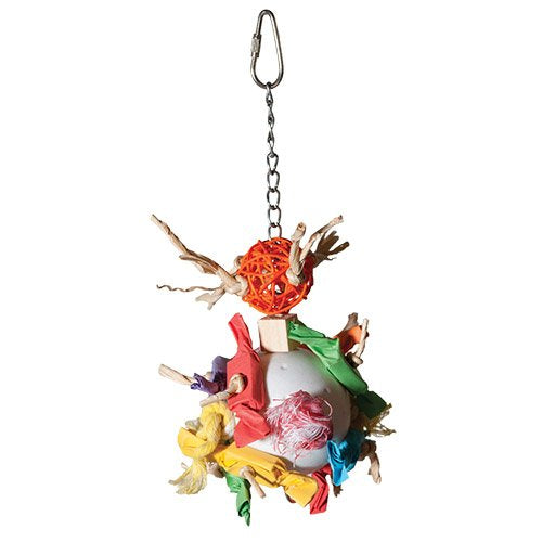 Medium crunchy disco ball bird cage toy