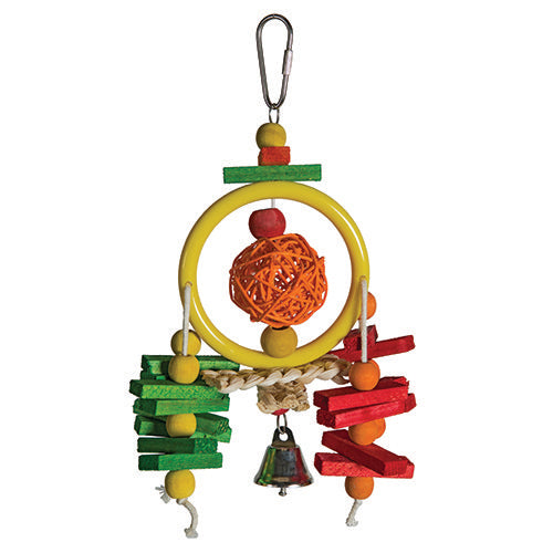 Medium circular chew bird cage toy