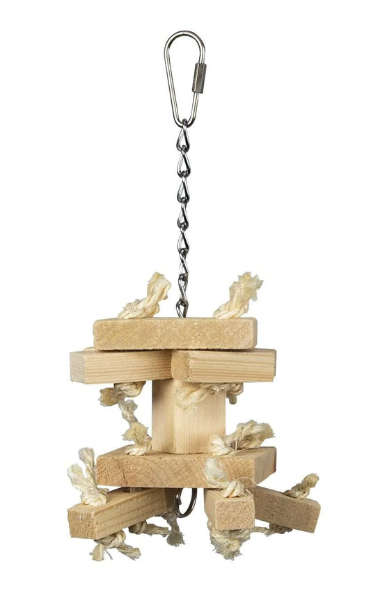 Medium natural chew shortie bird cage toy