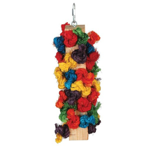 Large sisal preening pole bird cage toy
