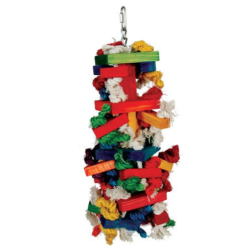 Knots N Blocks bird cage toy