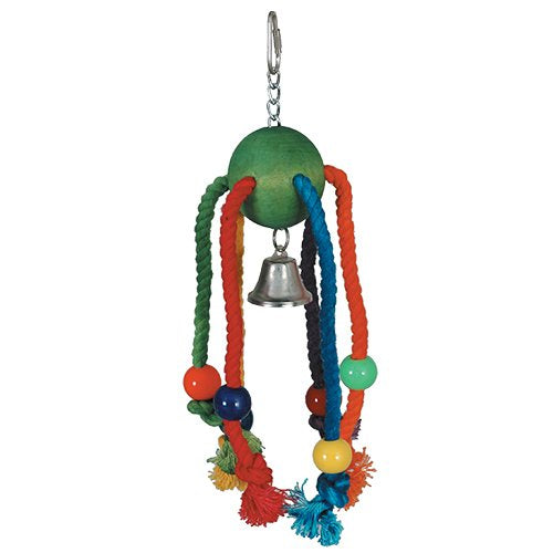 Large arachnid bird cage toy