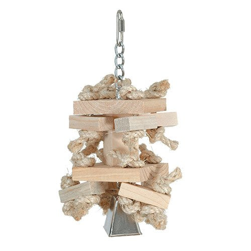 Natural Knots N Blocks bird cage toy