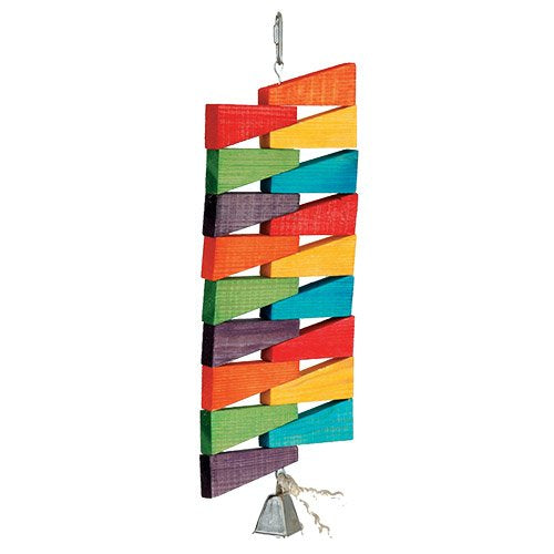 Large spinning triangles chews for birds