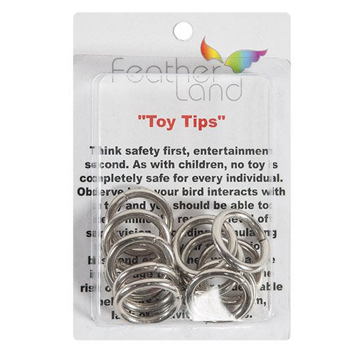 nickel-plated O-rings for DIY bird toys