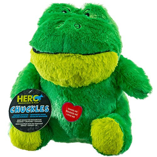 Hero Chuckles Bellies Plush Dog with 3-in-1 Squeaker