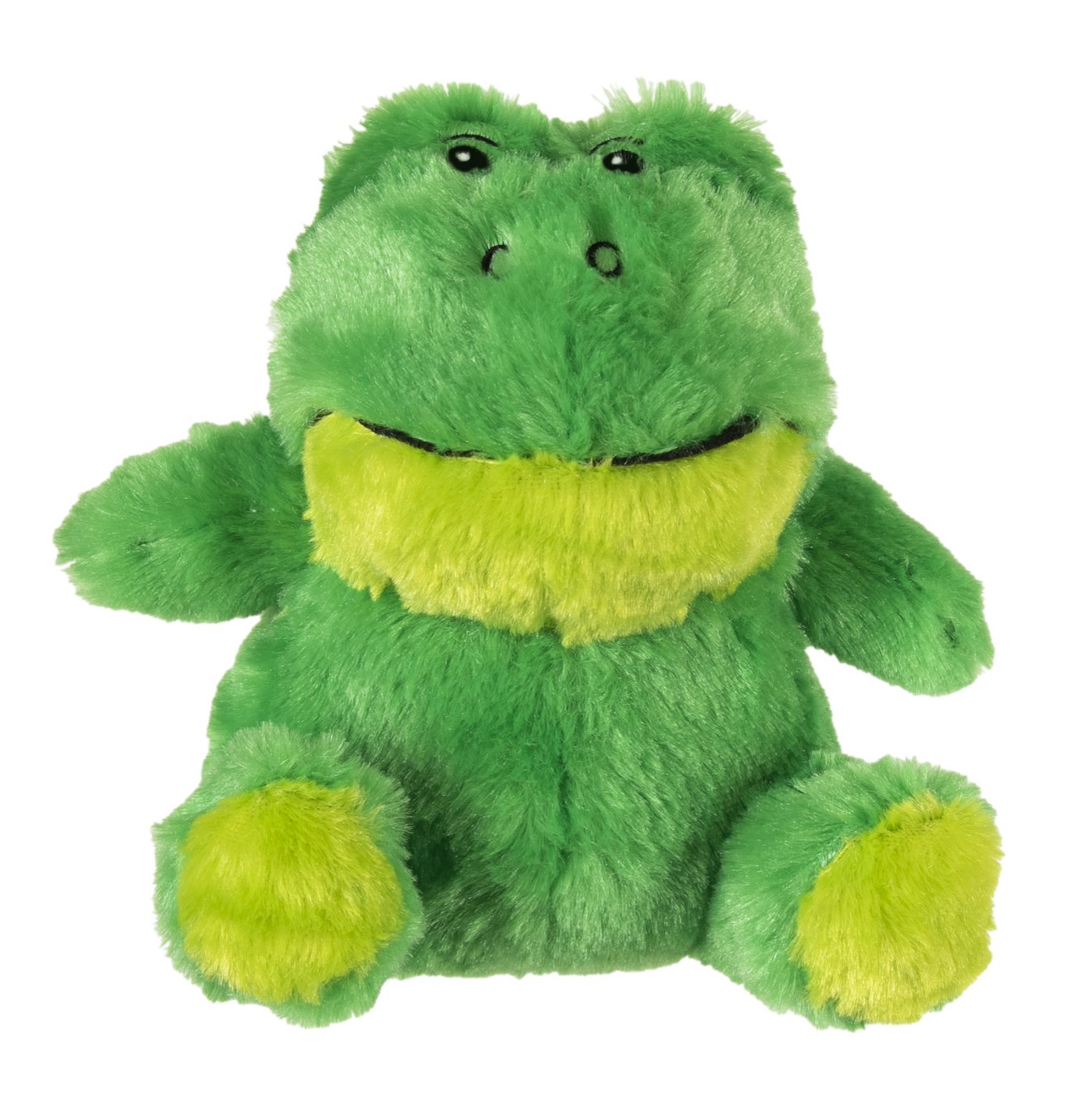 TinyToy Green Frog Plush Dog Toy for Small Dogs