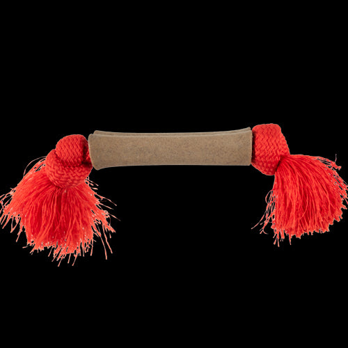 HERO BONETICS™ EXTRA LARGE TASSEL BONE DOG CHEW TOY bacon flavor