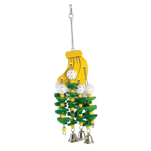 Large banana bird cage toy