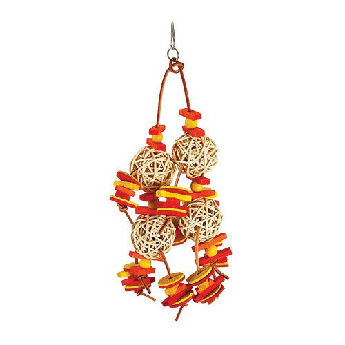 Laced Munch Balls bird cage toy