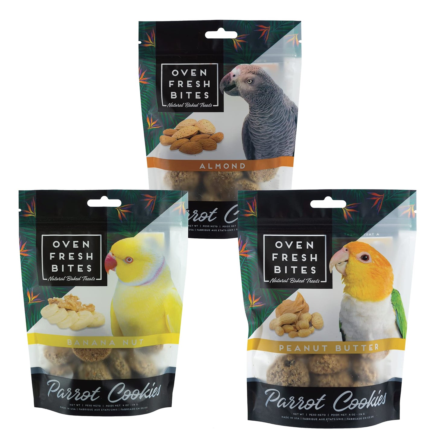 Oven-Fresh-Bites-Parrot-Cookies-3-Pack-Almond-Peanut-Butter-Banana-Nut Combo