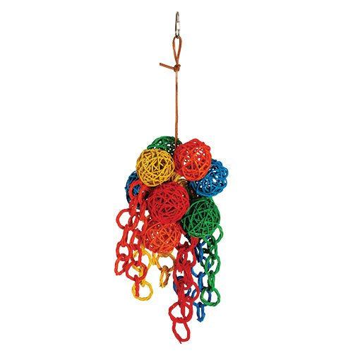 Medium vibrant cluster bird cage toy