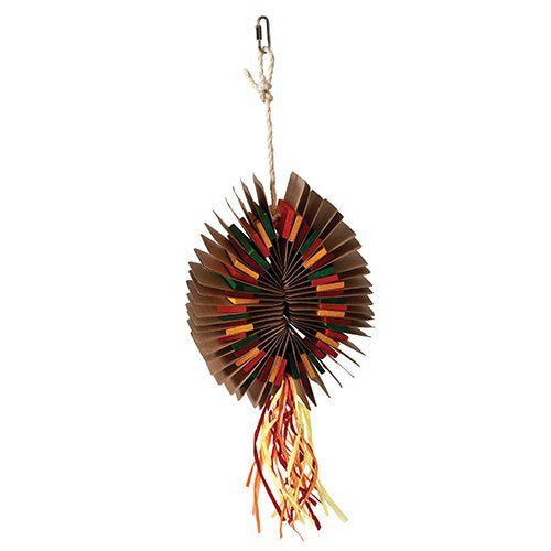 Large chipboard and wood ring bird toy