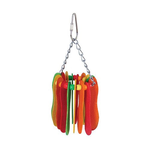 Hanging Paddles bird cage toy