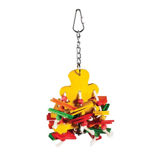 Dangly bear bird cage toy