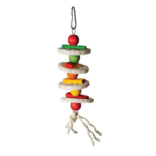 Quad Loofa Stacks bird cage toy