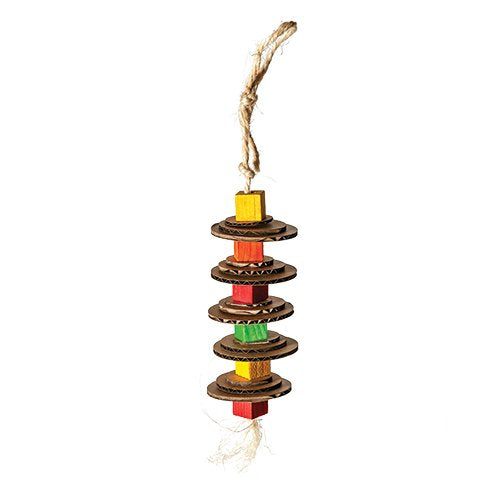 Paper Stacks bird cage toy