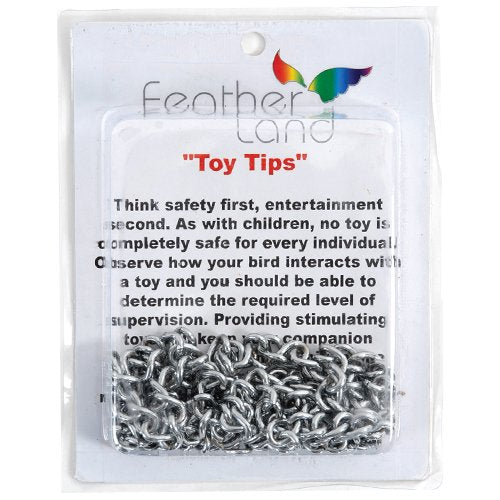 3.5mm wide nickel-plated chains for DIY bird toys