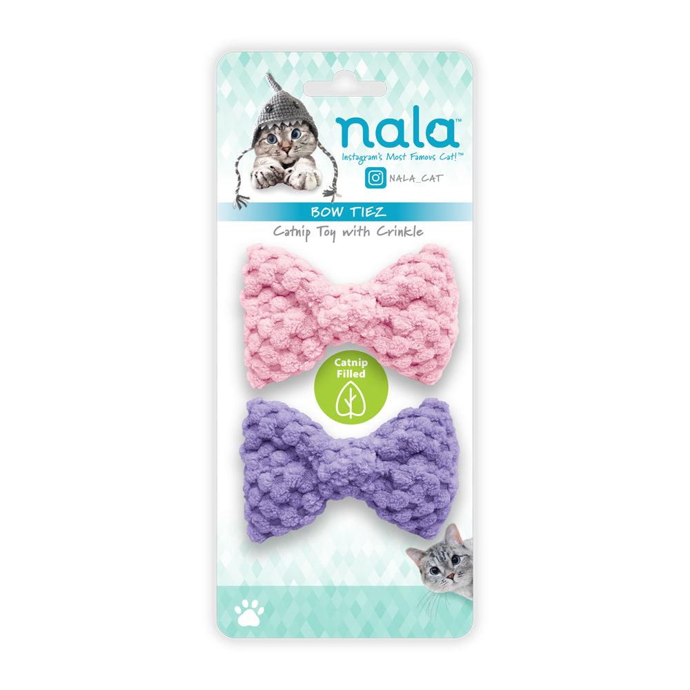 NALA CATNIP BOWTIE CAT TOY 2 PK