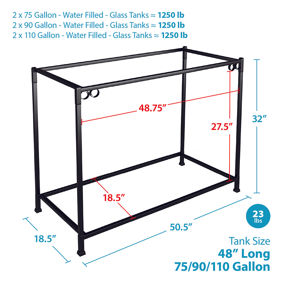 TitanEze 75 Gal Aquarium Stand dimensions