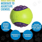 HERO Outer Armor Large, Durable Ball for Medium-Large Dogs, Squeaks & Floats