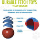 HERO Outer Armor Large Fetch Ring for Medium-Large Dogs, Floats & Squeaks