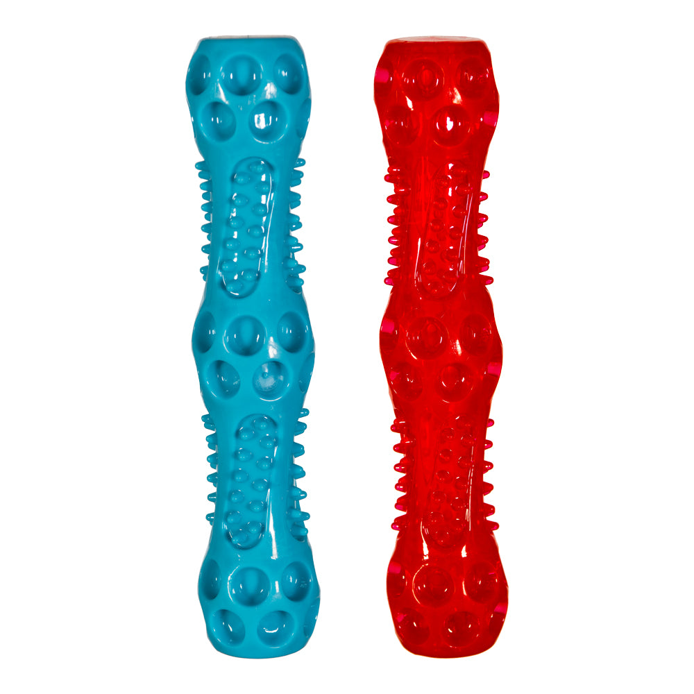 Chase 'n Chomp Squeak and Light Up Sticks Dog Toy, Mental & Physical Stimulation, 2 Pack