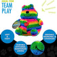 Hero Chuckles Bellies Plush Rainbow Bear with 3-in-1 Squeaker