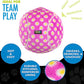 Hero Chuckles Large 8" Plush Polka-Dotted Ball with 3-in-1 Squeaker