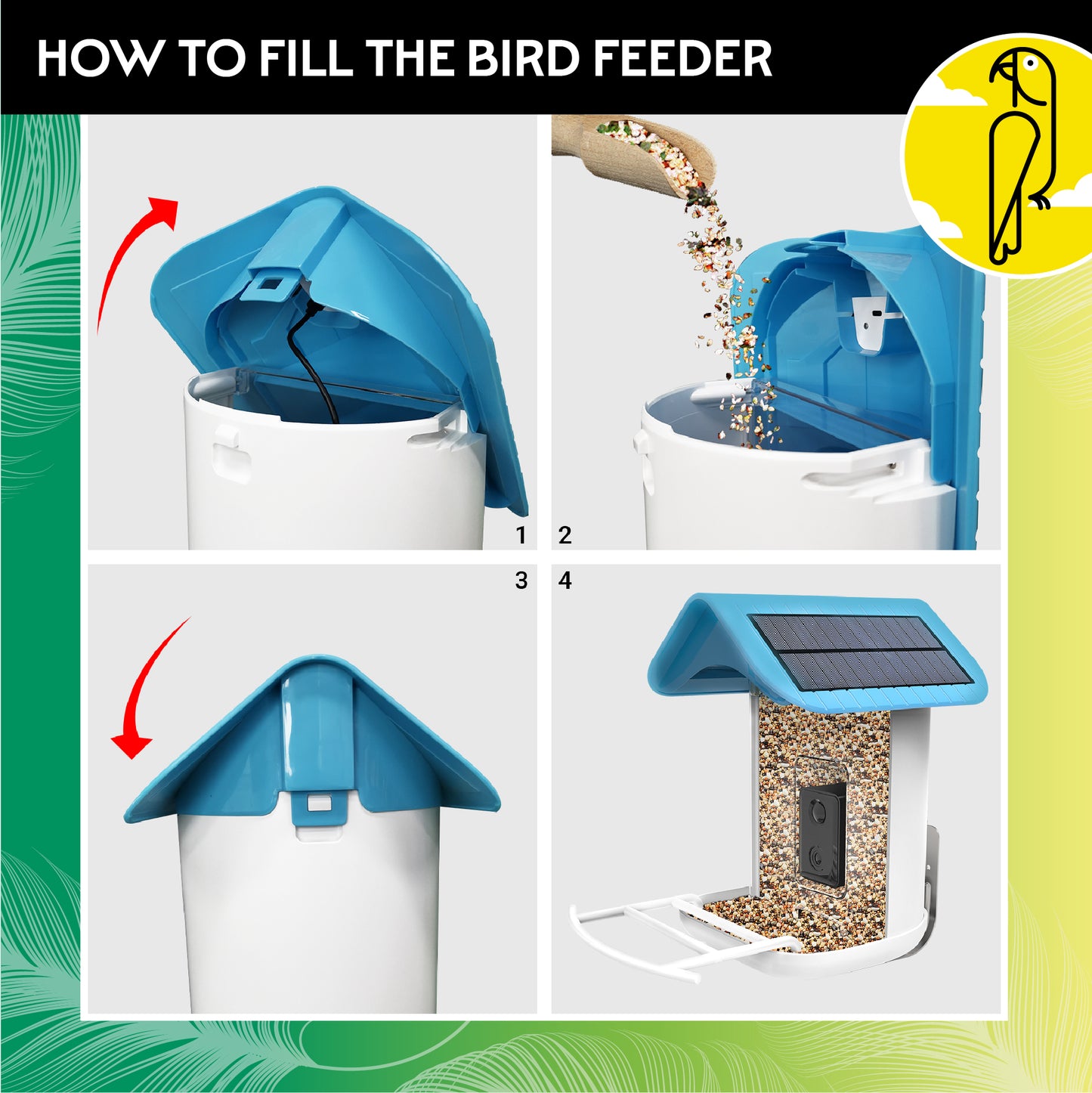 Filling Bird Feeder