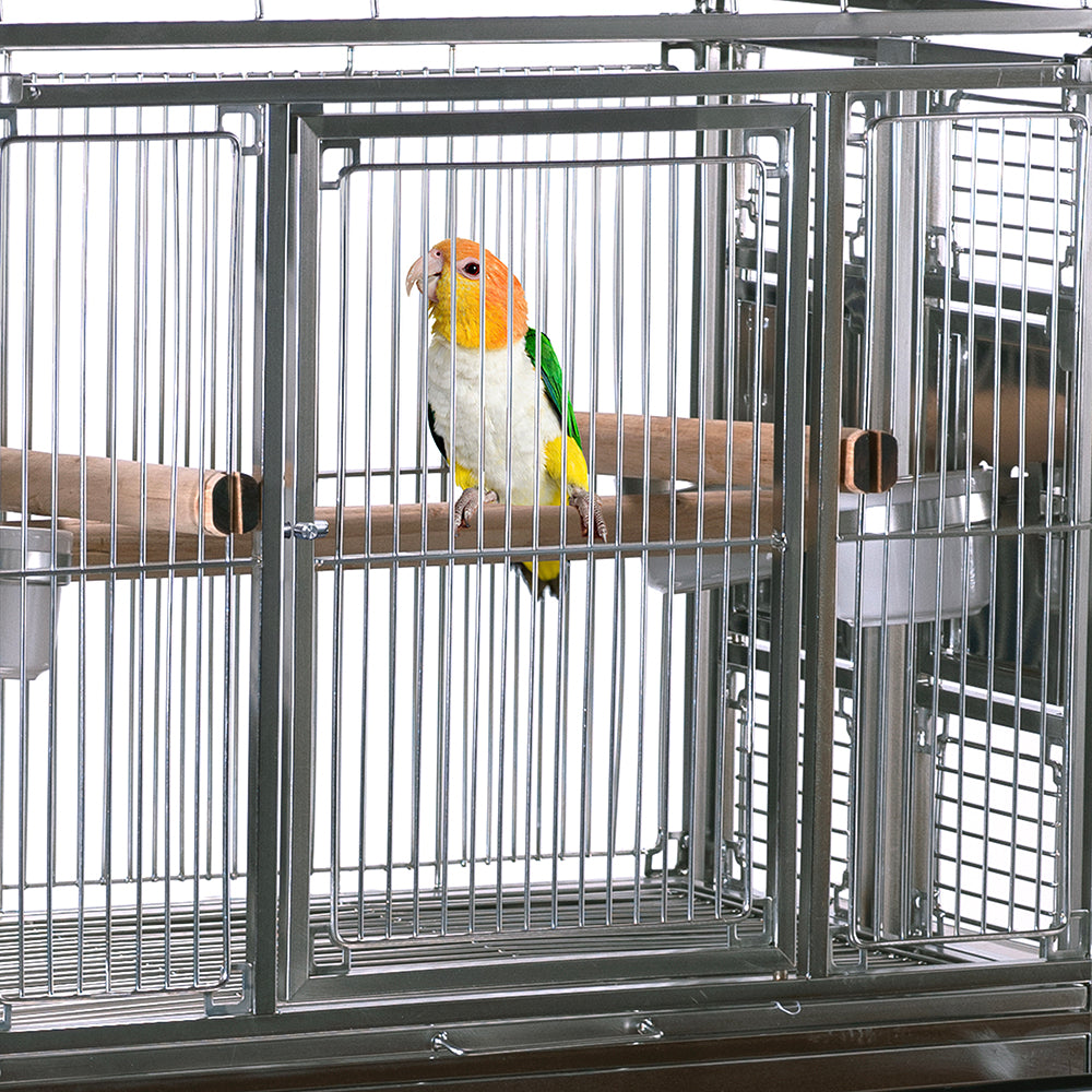 Folding Stainless Steel Ellicott Manor Bird Cage