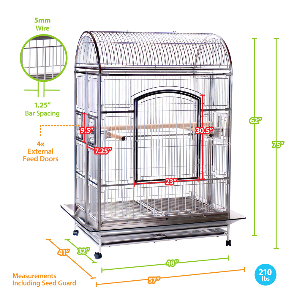 Large collapsible outlet bird cage