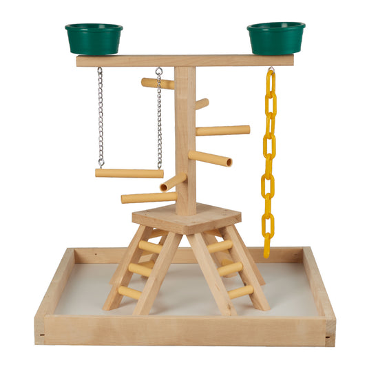 20" Pyramid Playland Bird Perch with Cups image