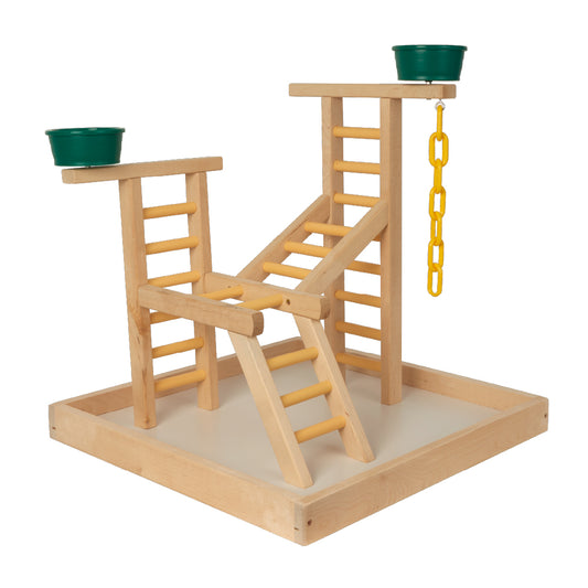 20" Playland Bird Perch with Cups image