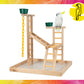 24" Playland Bird Perch with Cups