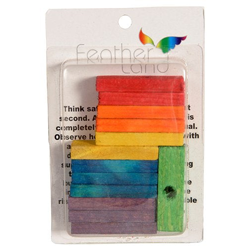Pack of Small Pre Drilled and Dyed Wood Slats