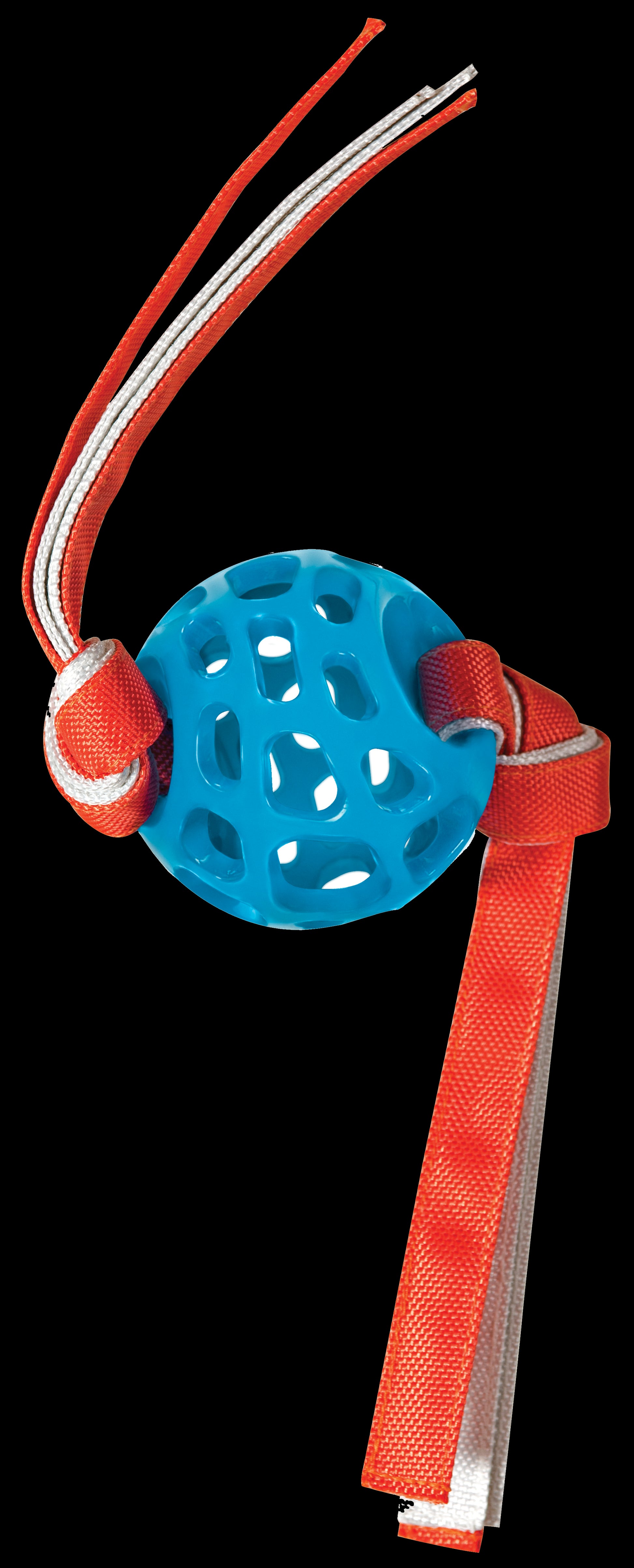 Hero Action treat ball with canvas tassels for dogs