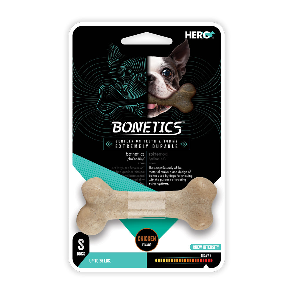 Hero Bonetics™ femur bone dog chew toy for small dogs